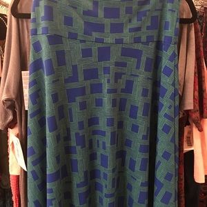 LulaRoe Azure Skirt Small